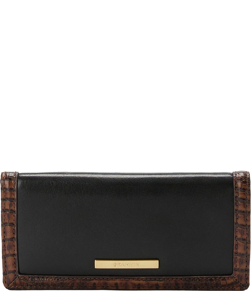 BRAHMIN Tuscan Collection Black Ady Wallet