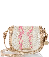 BRAHMIN Valentia Collection Apricot Rose Briar Crossbody Bag