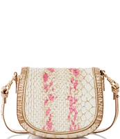 BRAHMIN Valentia Collection Apricot Rose Briar Crossbody Bag