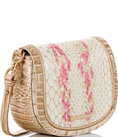 BRAHMIN Valentia Collection Apricot Rose Briar Crossbody Bag