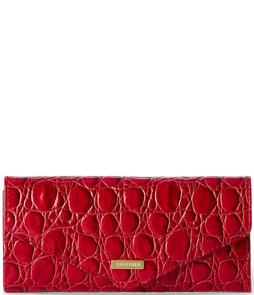 BRAHMIN Sriracha Vanderbilt Collection Veronica Trifold Wallet