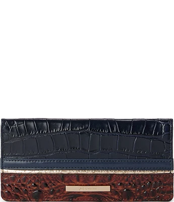 BRAHMIN Vesper Collection Navy Ady Wallet