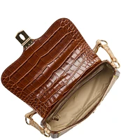 BRAHMIN Yuma Collection Nerida Snake Embroidered Shoulder Bag