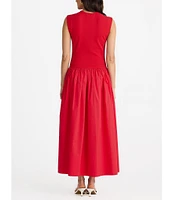 Brave + True Daphne Jersey Rib Sleeveless Crew Neck Maxi Dress