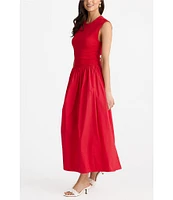 Brave + True Daphne Jersey Rib Sleeveless Crew Neck Maxi Dress