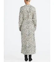Brave + True Long Sleeve Split V Neckline Sampson Maxi Shirt Dress
