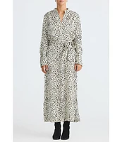 Brave + True Long Sleeve Split V Neckline Sampson Maxi Shirt Dress