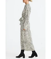 Brave + True Long Sleeve Split V Neckline Sampson Maxi Shirt Dress