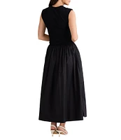 Brave + True Daphne Sleeveless Crew Neck Maxi Dress