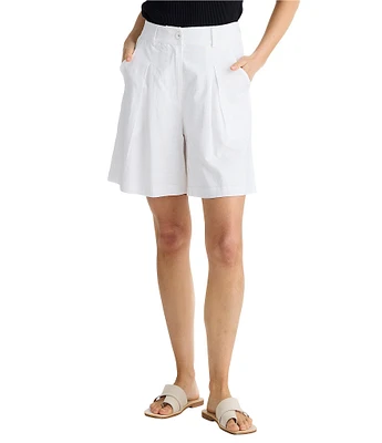 Brave + True Eden Linen Blend Pleated Coordinating Shorts