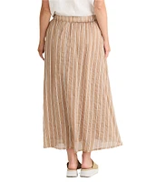 Brave + True Rossi Striped Front Tie Maxi Skirt