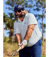 Breezy Golf Crashing Waves Short Sleeve Polo Shirt