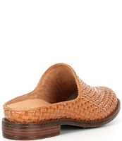 Brioso Fern Leather Woven Mules