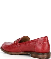 Brioso Frisco Lizard Embossed Leather Loafers