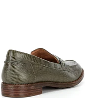 Brioso Frisco Lizard Embossed Leather Loafers