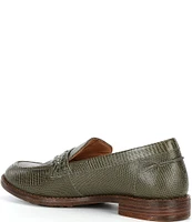 Brioso Frisco Lizard Embossed Leather Loafers