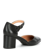 Brioso Jeanne Leather Ankle Strap Pumps