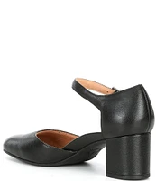 Brioso Jeanne Leather Ankle Strap Pumps