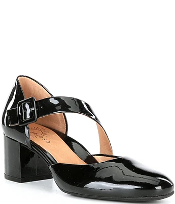 Brioso Myla Asymetrical Patent Leather Dress Pumps