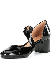 Brioso Myla Asymetrical Patent Leather Dress Pumps