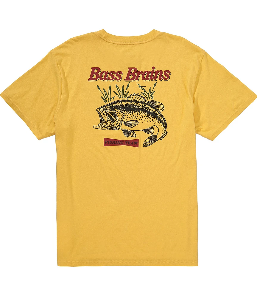 Brixton Bass Brains Fishing Team Short Sleeve T-Shirt