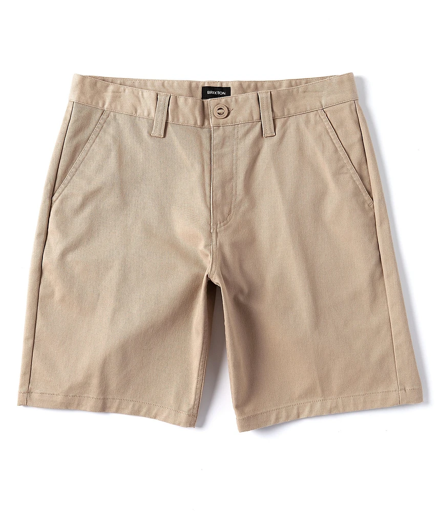 Brixton Choice Chino Plaid 19#double; Outseam Shorts