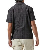 Brixton Cru Oxford Plaid Short Sleeve Woven Shirt
