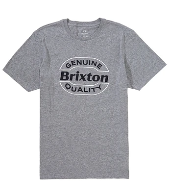Brixton Keaton Short Sleeve Oval-Shaped Logo Graphic T-Shirt