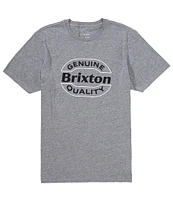 Brixton Keaton Short Sleeve Oval-Shaped Logo Graphic T-Shirt