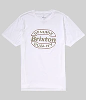 Brixton Keaton Short Sleeve Oval-Shaped Logo Graphic T-Shirt