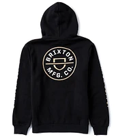 Brixton Long-Sleeve Crest Graphic Pullover Hoodie