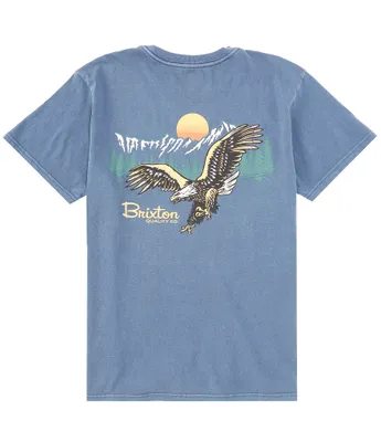 Brixton Short Sleeve Glacier Eagle Graphic T-Shirt