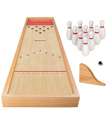 Brookstone Wooden Tabletop Bowling Set