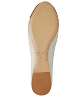 Bruno Magli Donatella Leather Bow Flats