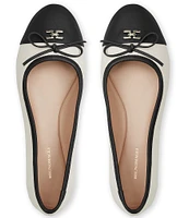 Bruno Magli Donatella Leather Bow Flats