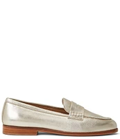 Bruno Magli Lixia Metallic Leather Penny Loafers