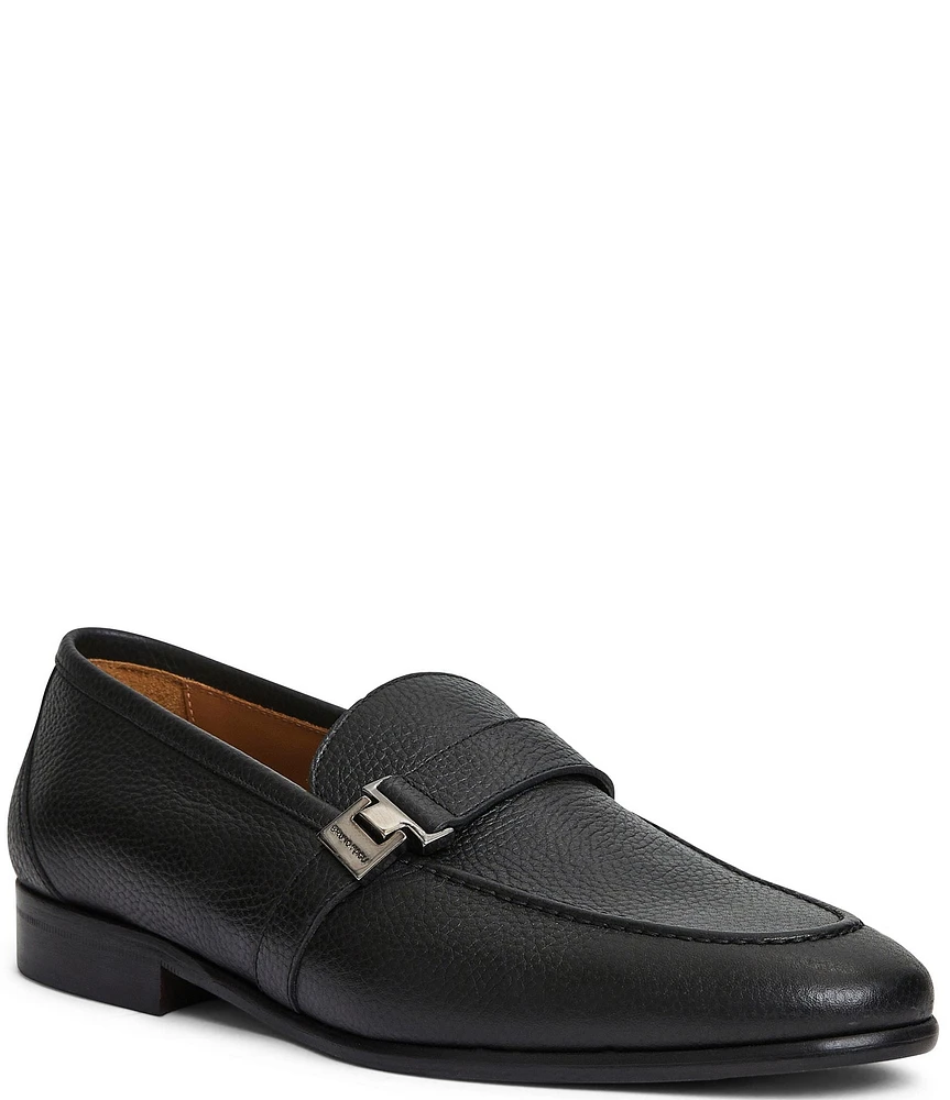 Bruno Magli Men's Arlo Leather Side Buckle Loafers