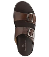 Bruno Magli Men's Erasmo Leather Double Buckle Sandals