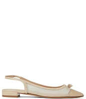 Bruno Magli Pamina Mesh Patent Leather Sling Bow Pumps