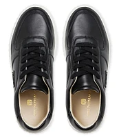 Bruno Magli Paola Leather Lace-Up Sneakers