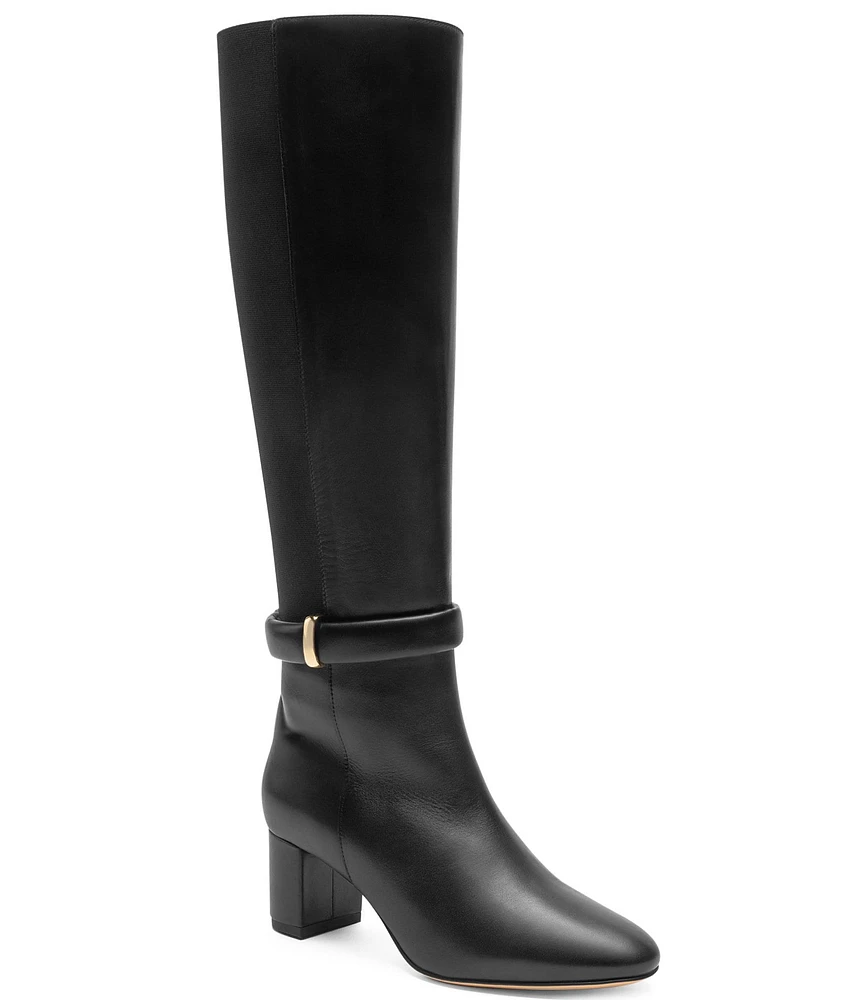 Bruno Magli Paula Stretch Leather Tall Boots