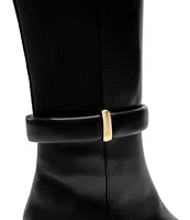 Bruno Magli Paula Stretch Leather Tall Boots