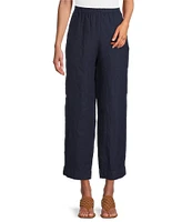 Bryn Walker Akna Light Linen Elastic Waist Straight Leg Pants