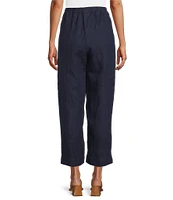 Bryn Walker Akna Light Linen Elastic Waist Straight Leg Pants