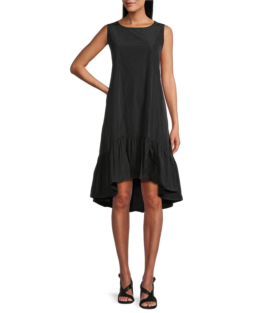 Bryn Walker Angelita Memory Crunch Round Neck Sleeveless High-Low Dress