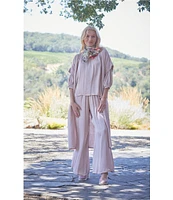 Bryn Walker Anju Cotton Gauze Open Front Short Sleeve Cardigan