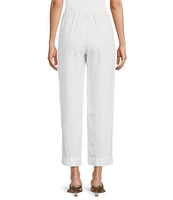 Bryn Walker Anka Light Linen Straight Leg Pull-On Pants