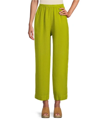 Bryn Walker Anka Light Linen Straight Leg Coordinating Pull-On Pants