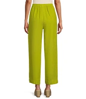 Bryn Walker Anka Light Linen Straight Leg Coordinating Pull-On Pants