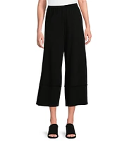 Bryn Walker Bamboo French Terry Elastic Waist Flare Leg Crop Pants